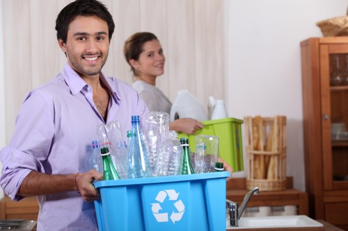 Office clearance professionals handling electronics disposal