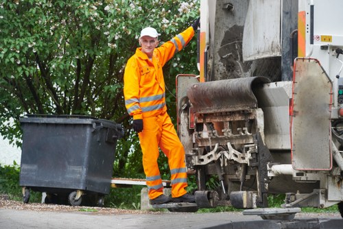 Different types of waste separated for recycling in Paddington